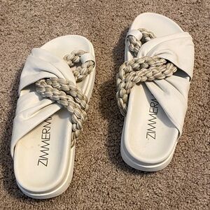 Zimmermann Cream and Tan Women's Sandals